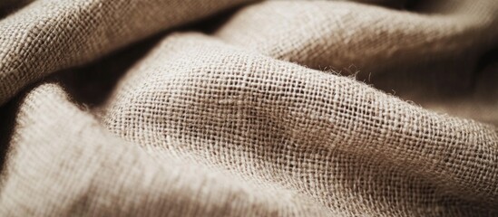 Aufkleber - Woven burlap texture in light brown showcasing natural jute fibers for rustic textile design and crafting applications