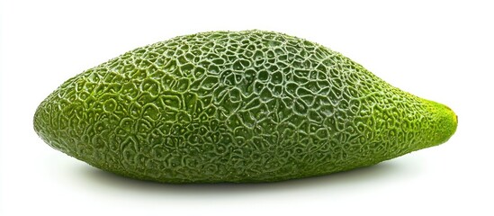 Poster - Breadfruit in natural setting showcasing texture and color against a minimalist white backdrop for culinary or food-related designs.