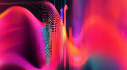Poster - Techno Abstract Sonic Rhythm Spectral Frequency