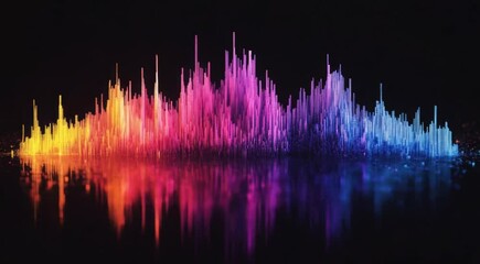 Poster - Techno Abstract Sonic Rhythm Spectral Frequency