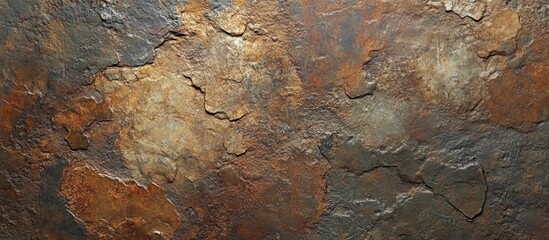 Poster - Textured rock surface displaying natural color variations and intricate patterns ideal for background or design use.