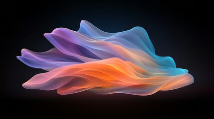 Poster - A dynamic collision of glowing color lines converging at a brilliant nexus, forming a futuristic