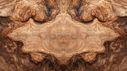 Poster - Rich and Detailed Walnut Wood Texture Background Ideal for Text Placement and Design Projects