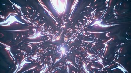 Poster - An intricate organic structure with smooth, porous surfaces and soft glowing light passing through its openings.