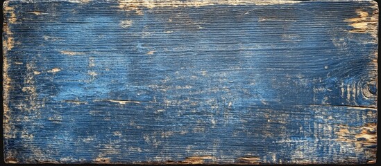 Poster - Marine Blue Stained Rough Chipboard Texture with Grunge Detail for Background and Design Elements