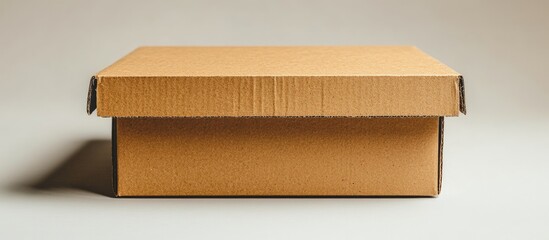 Aufkleber - Cardboard box on white background perfect for packaging shipping or storage solutions with a clean professional appearance for product display.