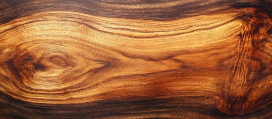 Aufkleber - High-resolution close-up of a rich brown wooden background showcasing natural grain patterns and textures ideal for design and dÃ©cor projects.