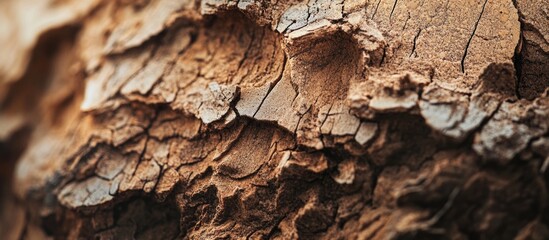 Poster - Detailed closeup of natural cork texture showcasing unique patterns and earthy tones ideal for backgrounds and design projects.