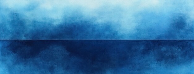 Aufkleber - Serene Abstract Blue Background Vintage Texture Design with Elegant Light Blue Border