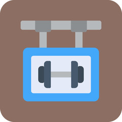 Poster - Gym Sign Icon