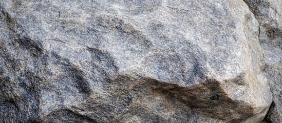 Poster - Granite gray rock boulder texture showcasing natural stone surface details and patterns in a closeup perspective.