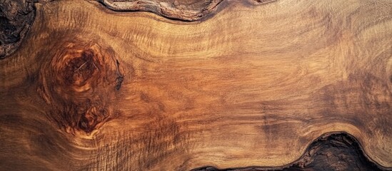 Poster - Rustic wooden cutting board centered on a textured wooden background ideal for cooking and food presentation mockups