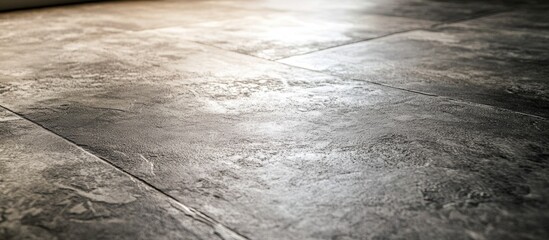 Aufkleber - Modern textured concrete floor with subtle lighting highlights creating a sleek and contemporary interior aesthetic for design use.