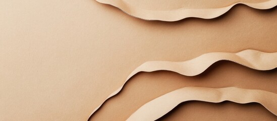 Poster - clay texture on cardboard background with flowing lines and ample blank space for text or graphics i