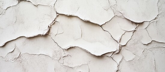 Aufkleber - Cracked light beige concrete wall texture for backgrounds and design projects