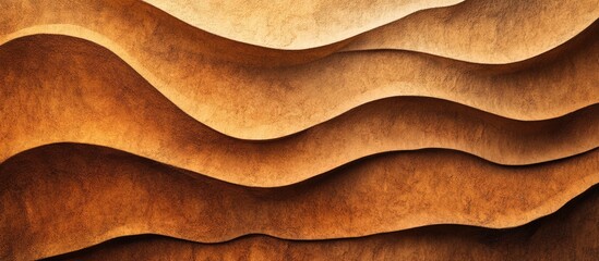 Poster - Abstract close-up of layered sandstone texture showcasing warm earthy tones for background or design use.