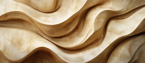 Poster - Textured waves of sandstone surface showcasing natural patterns and warm earthy tones for backgrounds and design projects