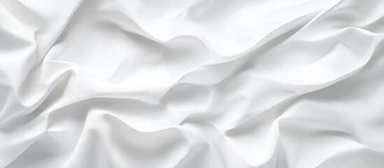 Poster - textured crumpled white paper background for design or abstract applications