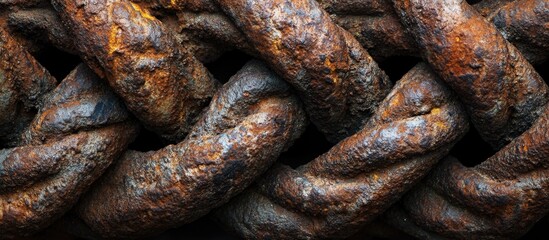 Poster - Rusty steel structural joints showcasing weathered and aged materials, highlighting industrial strength and durability in construction.