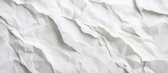 Poster - crumpled white paper texture ideal for design projects backgrounds and artistic applications perfect