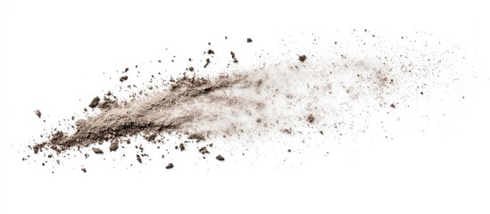 Poster - Dust particles isolated on white background for design and graphic use with clipping path for easy integration into various projects