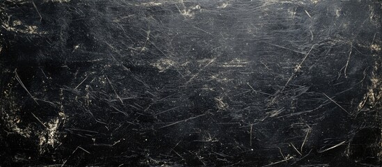 Poster - vintage black abstract background with dust and scratches texture for design and copy space use.