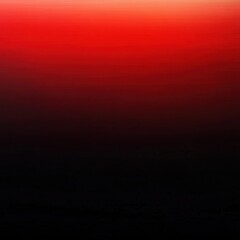 Wall Mural - Red sky with a smooth black gradient minimal design in a digital abstract art style