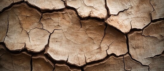 Wall Mural - detailed dry tree bark texture with intricate patterns suitable for backgrounds in nature and design projects