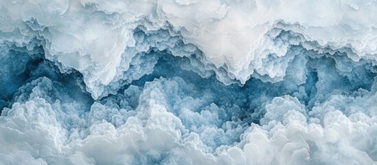 Poster - Drifting snow patterns with intricate textures and hues captured in a stunning vertical view ideal for winter-themed designs.