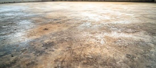 Poster - Weathered concrete floor texture showcasing dirt and grime for industrial or urban backgrounds.