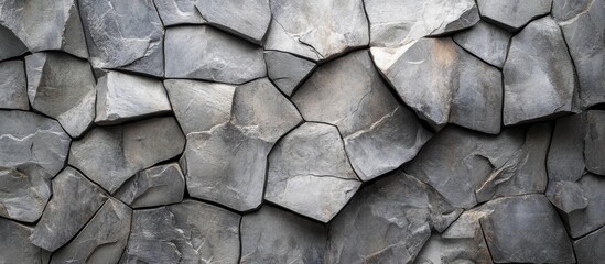 Aufkleber - Cracked concrete wall texture in gray tones suitable for backgrounds and architectural design concepts
