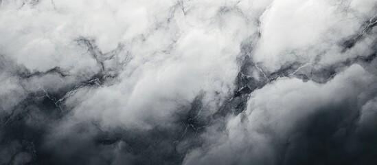 Poster - Elegant grey marble texture background with intricate veins ideal for design projects and upscale presentations. High resolution and detailed.
