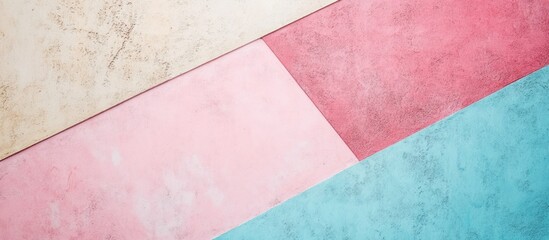 Aufkleber - geometric pastel background with text space for creative urban wall art designs