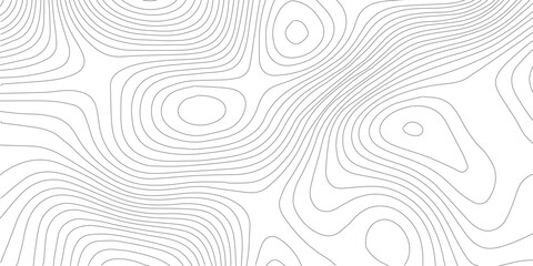 Leinwandbilder - Abstract Topographic background. Geographic line map. Wavy pattern design. Paper texture imitation of a geographical map shades. Vector illustration.
