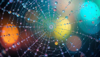Dew-Kissed Web of Dawn