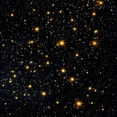 Wall Mural - group of stars in deep space with dark background and scattered glowing celestial bodies at night
