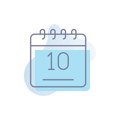 Sticker - Calendar vector icon