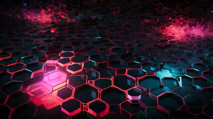 Poster - Abstract digital futuristic design. Advanced technology concept.