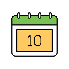 Sticker - Calendar vector icon