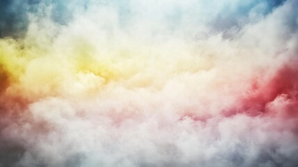 Wall Mural - Abstract Cloudscape Pastel Hues and Dreamlike Texture