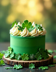 Canvas Print - St. Patrick's Day Shamrock Cake