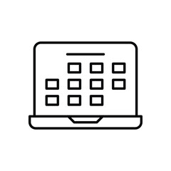 Sticker - Calendar vector icon