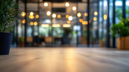 Wall Mural - Blur futuristic business office reflexive blurred modern business skyline office building for business background
