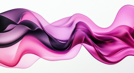 Aufkleber - Fluid shapes in various shades of pink flow seamlessly, creating a visual rhythm that evokes a sense of movement and softness