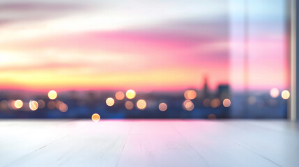Wall Mural - Blur futuristic business office reflexive blurred modern business skyline office building for business background