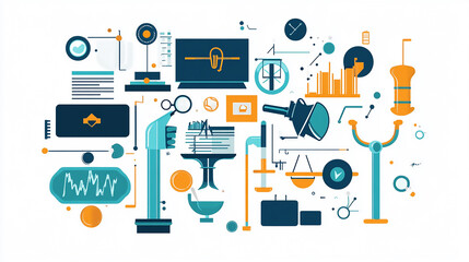 Poster - Digital Marketing and Communication Concept  marketing strategies using data-driven insights, and personalized campaigns across social media, 
