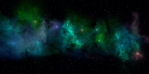 Wall Mural - deep space star field nebula