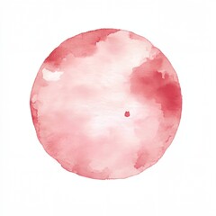 Poster - Red circle with a white background