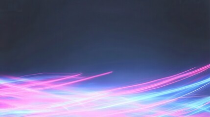 Wall Mural - Abstract Pink and Blue Light Streaks on Dark Background