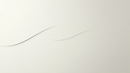 Poster - Curved lines create an abstract design on a white background in a minimalist setting